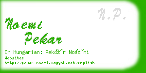 noemi pekar business card